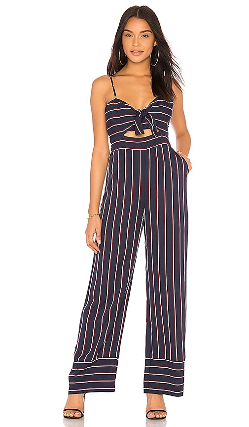 bardot navy jumpsuit