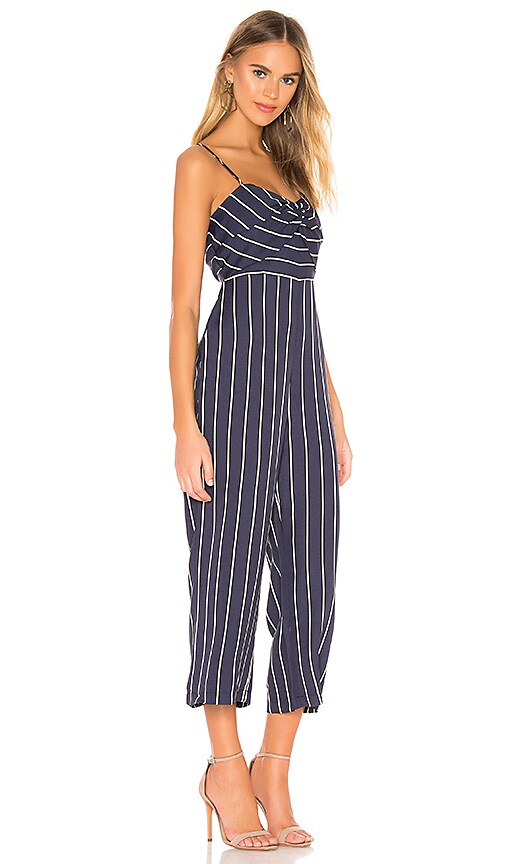 bardot layla stripe jumpsuit