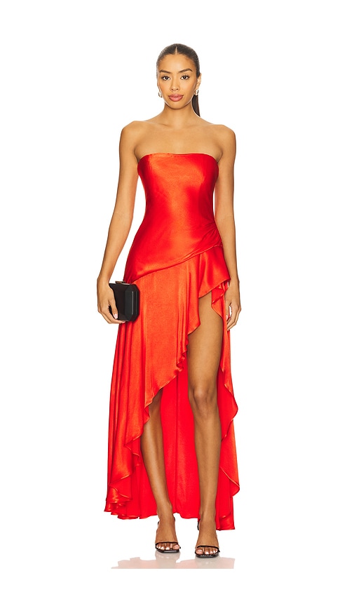 X REVOLVE Lorenza Midi Dress in Red. - size 10 (also in 12, 2, 4, 6, 8) - Bardot - Modalova