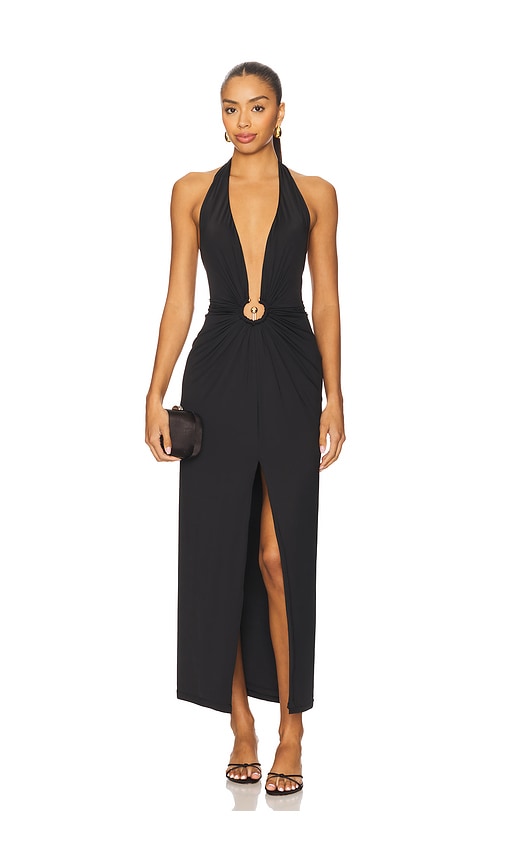 Alma Plunging Midi Dress in . - size L (also in M, S, XL, XS) - Bardot - Modalova