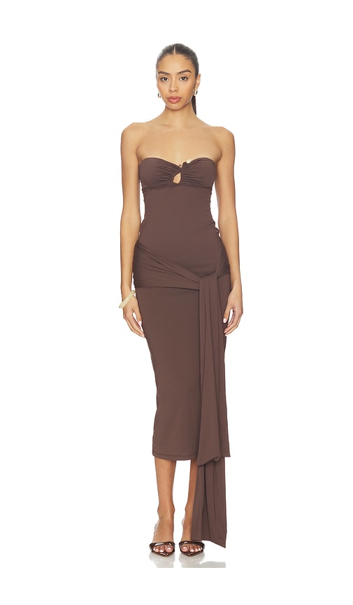 Laverne Strapless Midi Dress