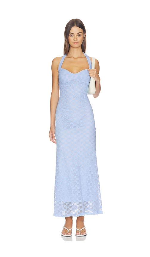 Mariko Halter Neck Midi Dress
