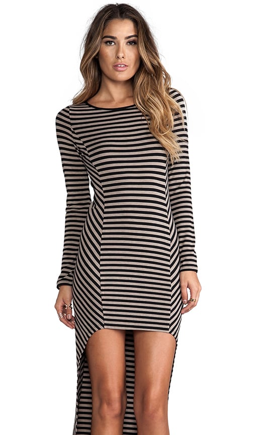 Stripe Dip Back Dress