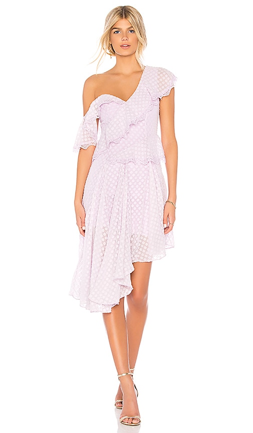 lilac bardot dress