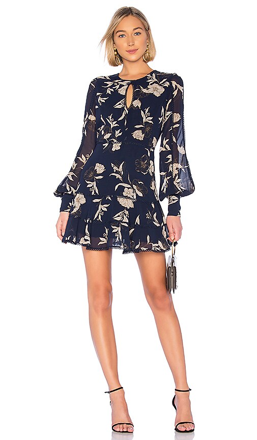 navy floral dress