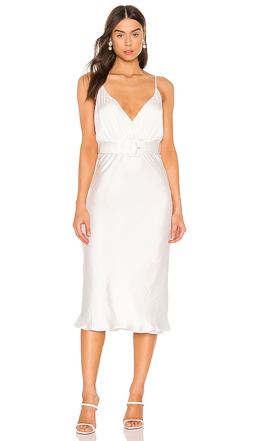 Bardot Reagan Midi Dress in Ivory | REVOLVE