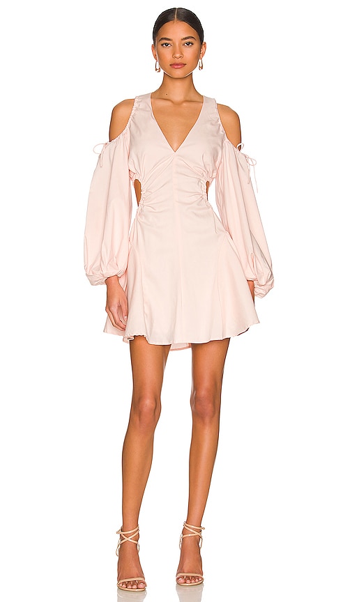 Bardot Apollo Mini Dress in Soft Pink
