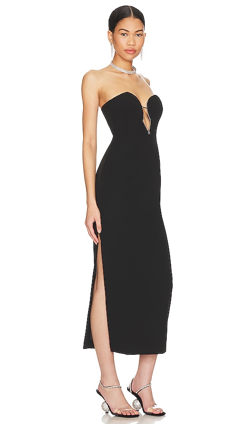 Bardot Lilah Midi Dress In Black | ModeSens