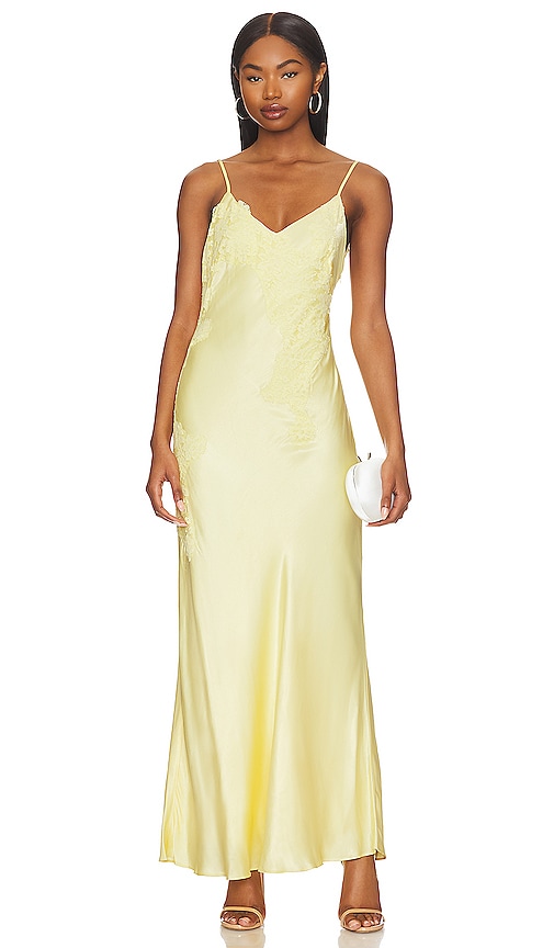 bardot yellow dress