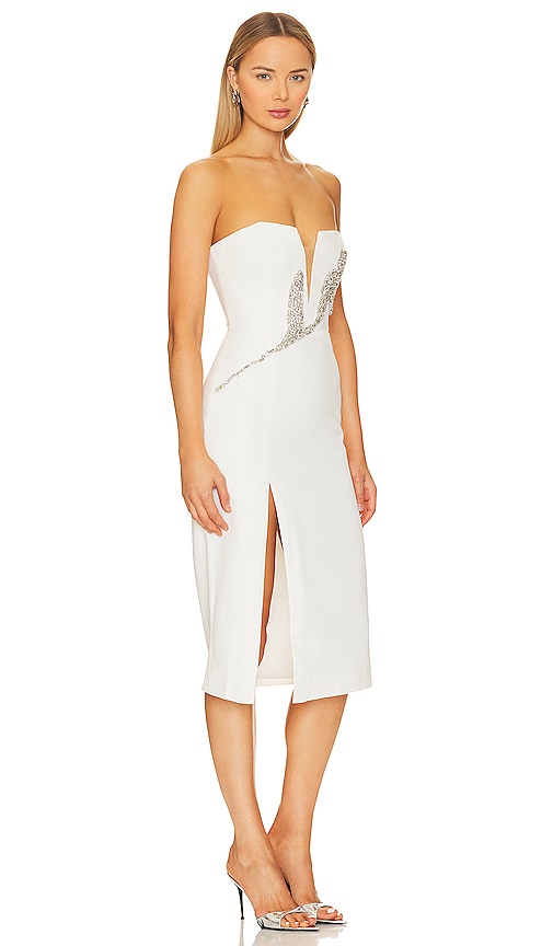 Shop Bardot X Revolve Ambiance Midi Dress In White