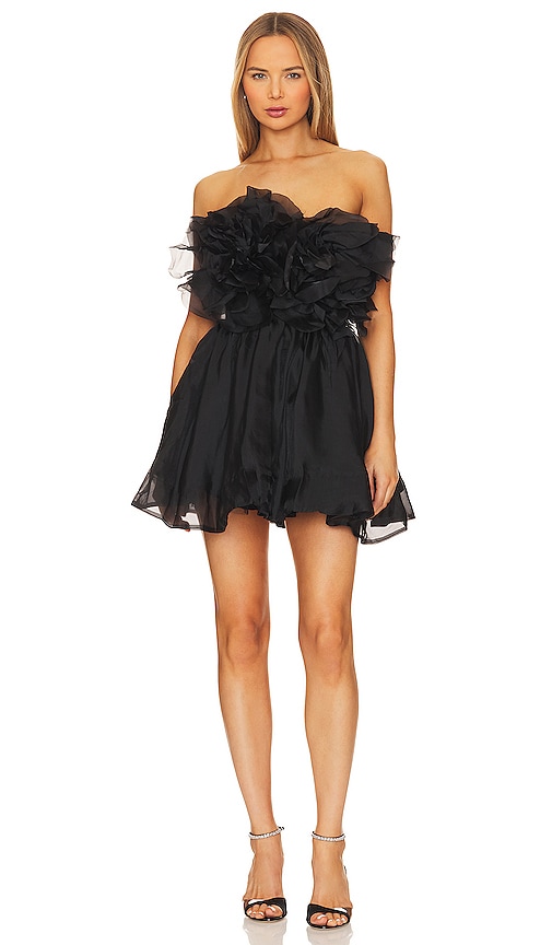 Bardot Fleurette Mini Dress In Black