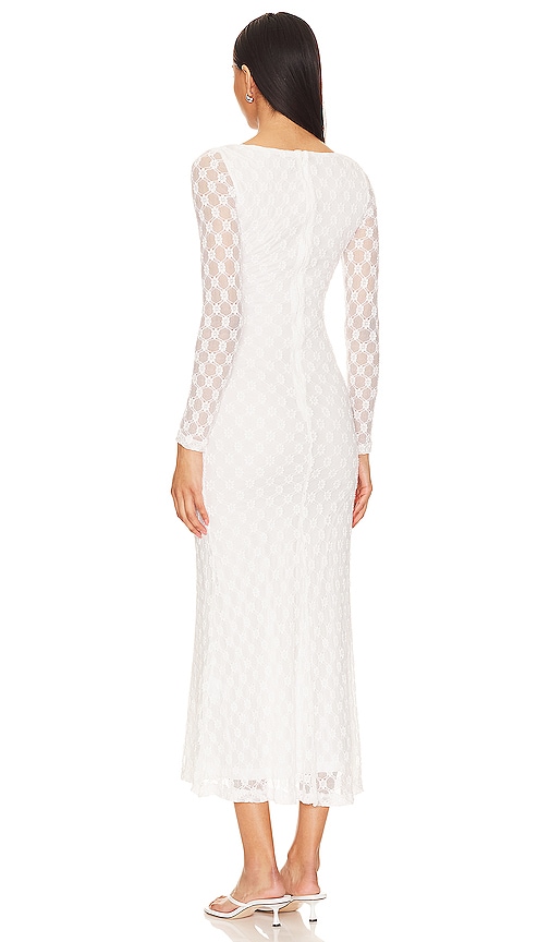  Bardot Midi-kleid Adoni In White. Größe 2. Also In 4, 6, 8, 10. 