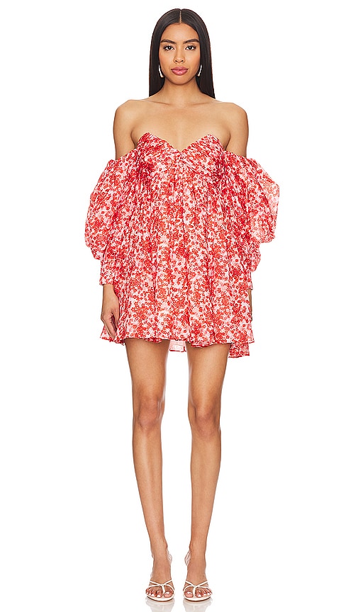 Shop Bardot Lani Mini Dress In Red Ditsy Floral