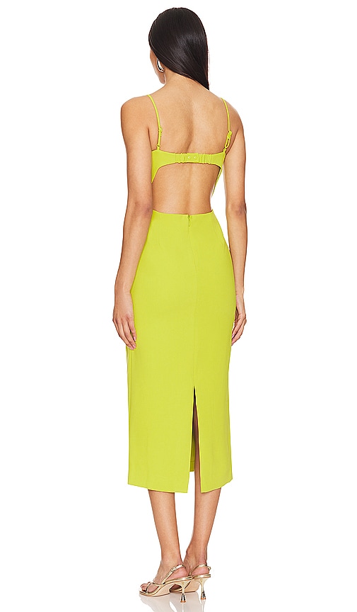  Bardot Midi-kleid Vienna In Green. Größe 4. Also In 10. 
