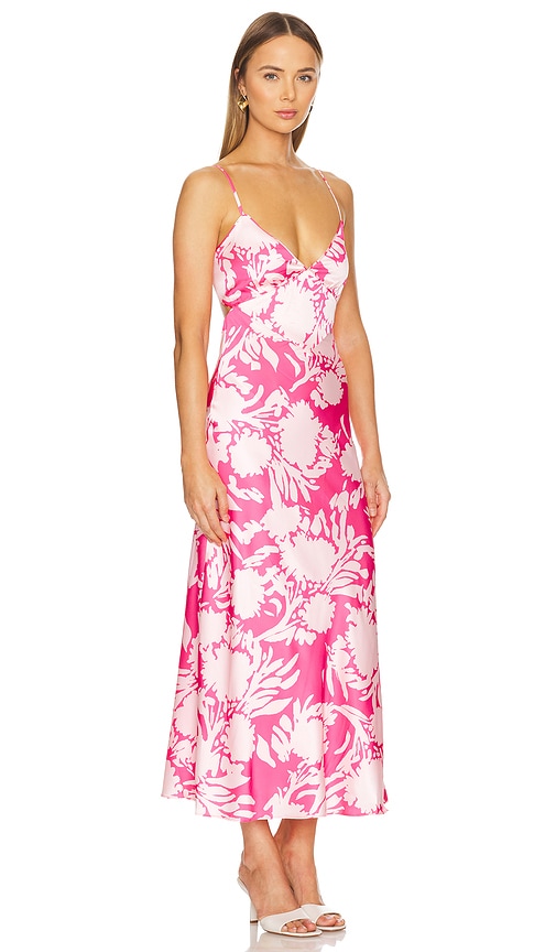 Shop Bardot Malinda Slip Dress In Pink Abstract