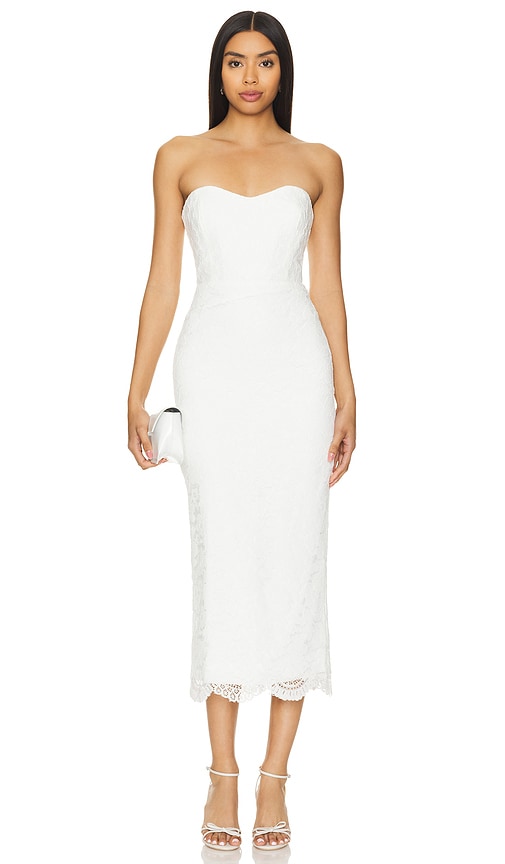 Bardot Kayleigh Midi Dress in White