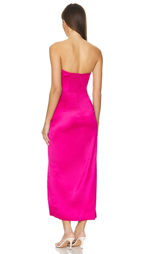  Bardot Midi-kleid Yana In Fuchsia. Größe 2. Also In 4. 