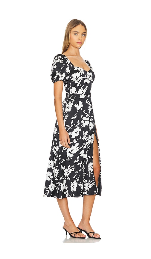 Shop Bardot Gillian Midi Dress In Black