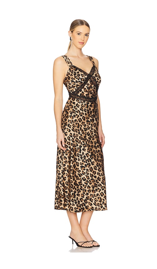 Bardot Slip-kleid Aus Satin Emory In Brown
