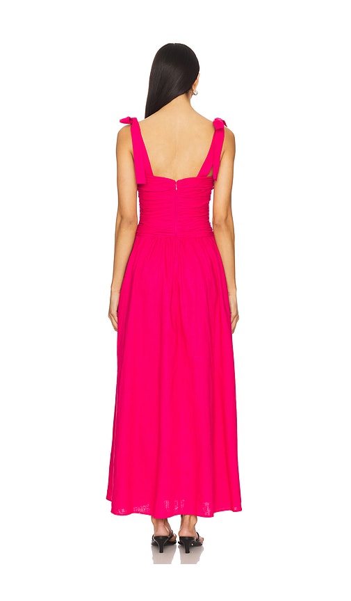  Bardot Maxikleid Leinen Mirelle In Fuchsia. Größe 4. Also In 2, 6. 