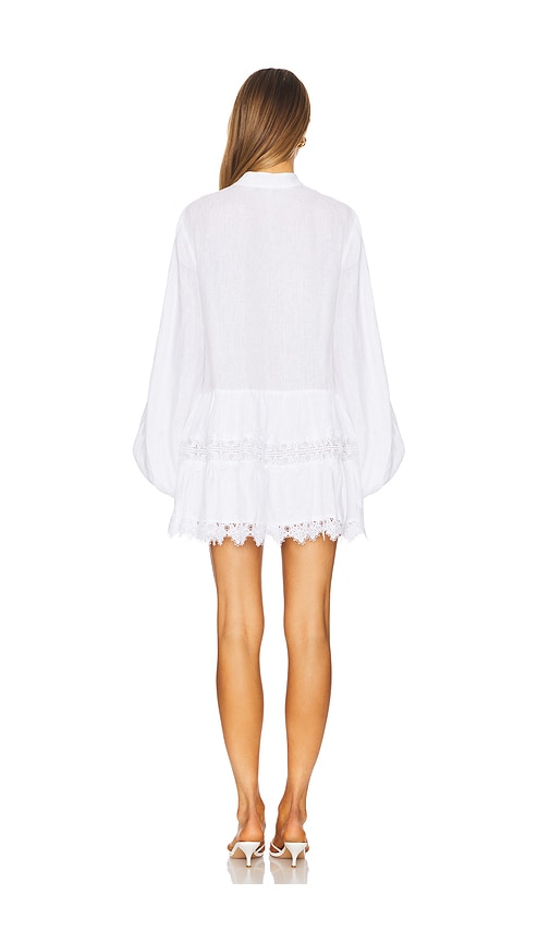  Bardot Minikleid Mit ärmelabschlüssen Aus Spitze Antonia In White. Größe 2. Also In 4, 6, 10. 