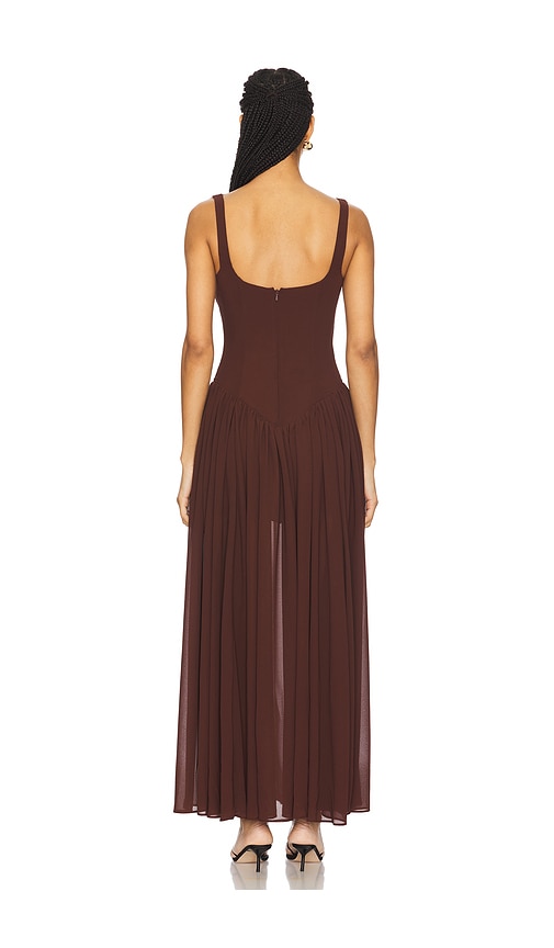  Bardot Maxikleid Briann In Brown. Größe 4. Also In 6. 
