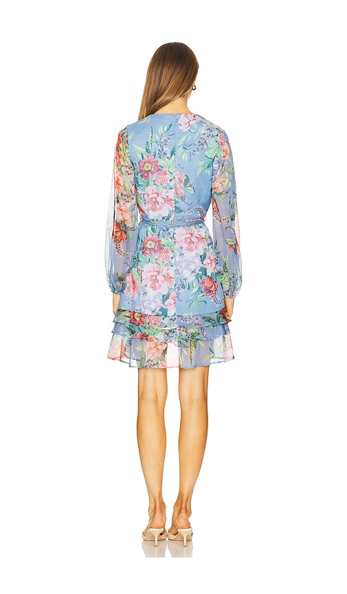  Bardot Kleid Mit Volant Triple In Blue. Größe 2. Also In 4. 