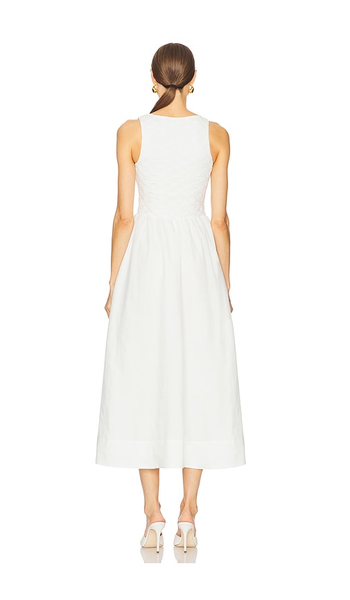  Bardot Midikleid Mit Spitze Und Popeline Bryony In White. Größe 4. Also In 6. 