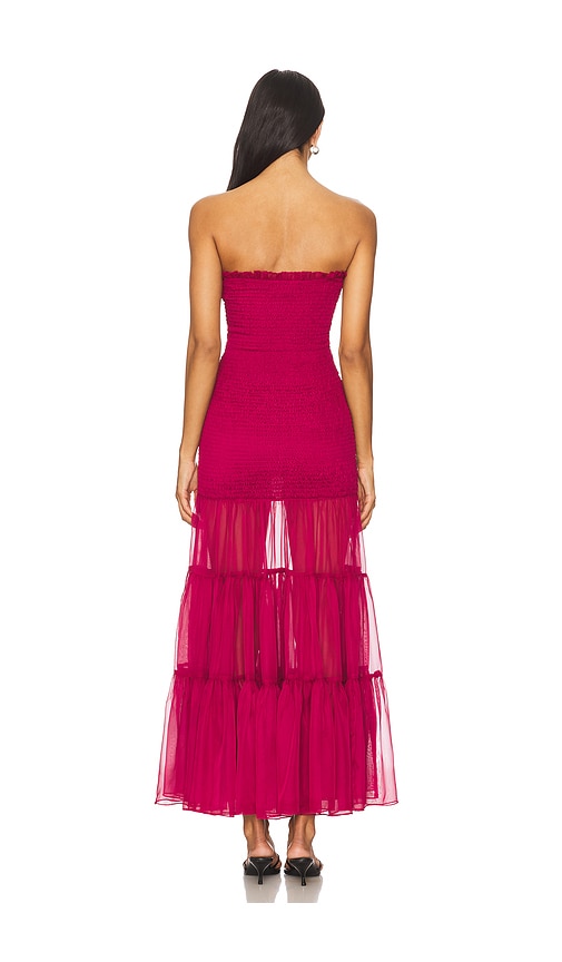  Bardot Trägerloses Maxikleid Azura In Burgundy. Größe 8. Also In 10, 12. 