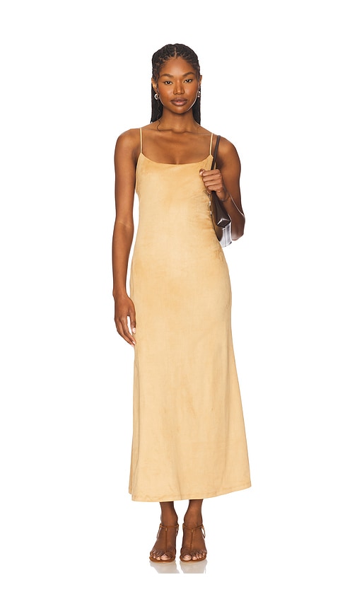 Nadira Faux Suede Dress in Tan. - size 10 (also in 2, 4, 6, 8) - Bardot - Modalova