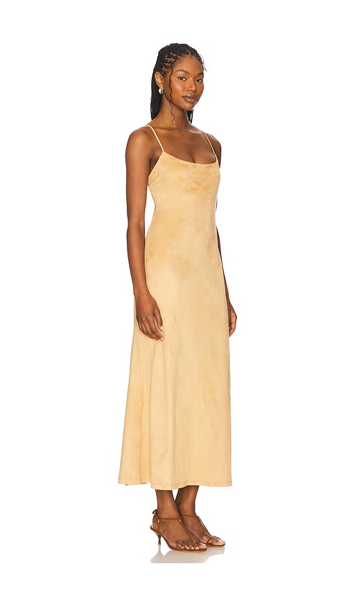Bardot Nadira Faux Suede Dress In Neutral