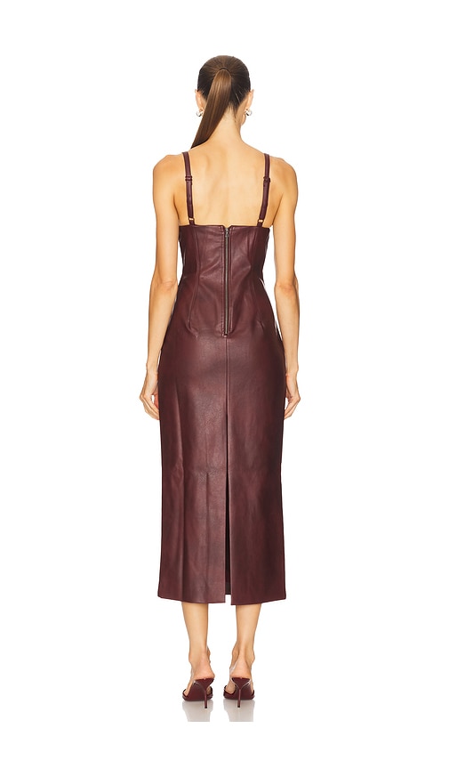  Bardot Midi-kleid Estine In Burgundy. Größe 4. Also In 2. 