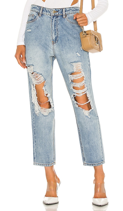 Reba distressed denim jeans Clearance