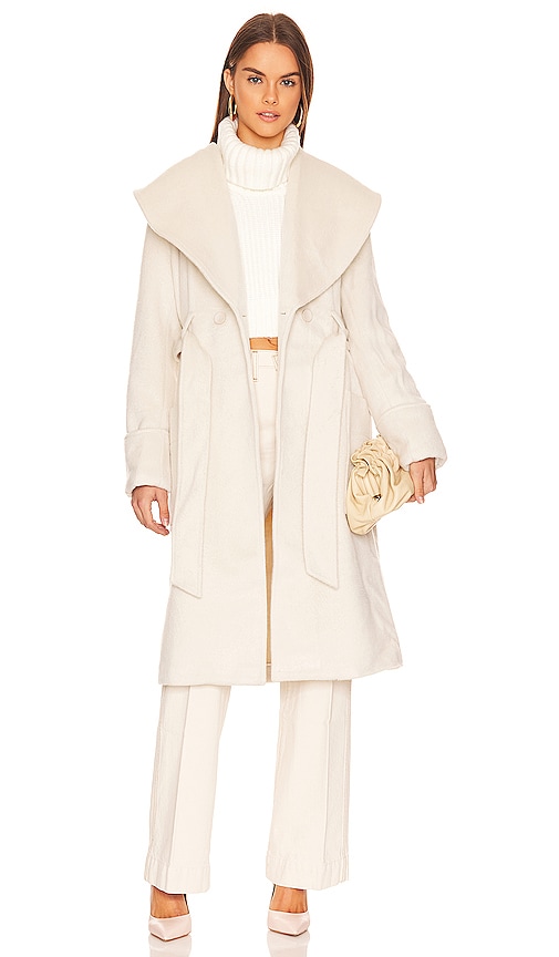 Bardot Cedric Coat In Ivory