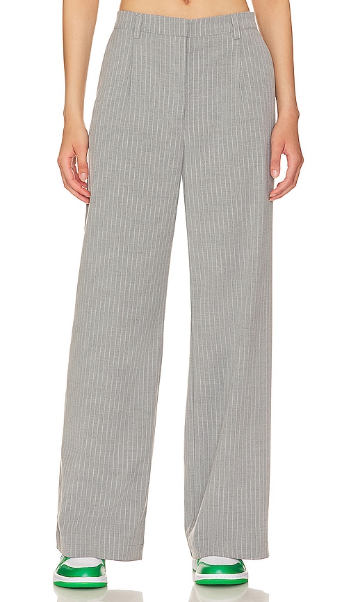 Bardot Callista Pin Stripe Pant in Grey Strpe