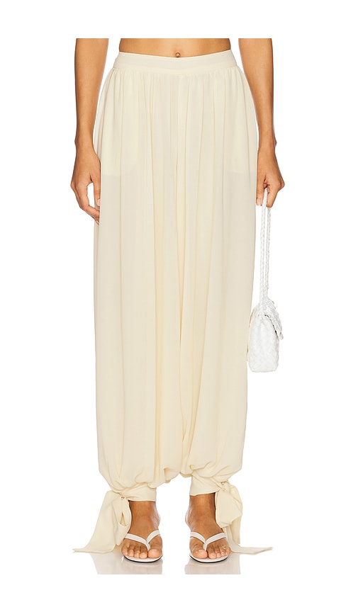Alira Soft Balloon Pant in Cream. - size 6 (also in 10, 12, 4, 8)