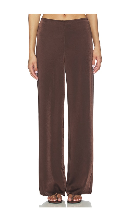 Devin Mid Rise Satin Pant
