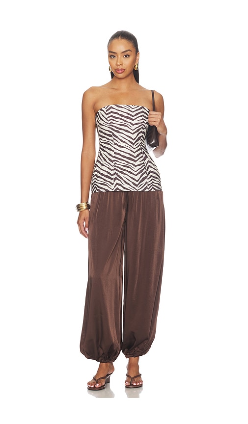 Bardot Nikola Satin Balloon Pant | Thumbnail 5 Bardot Nikola Satin Balloon Pant | Thumbnail 5