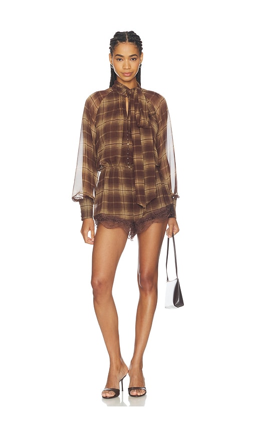 x REVOLVE Petra Long Sleeve Playsuit