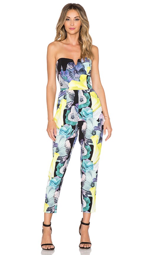 floral bardot jumpsuit