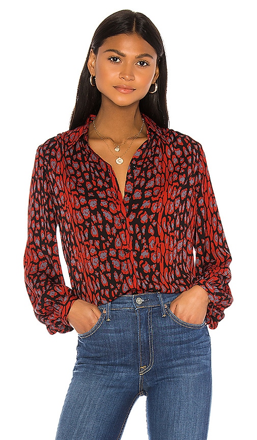 Mona Leopard Blouse