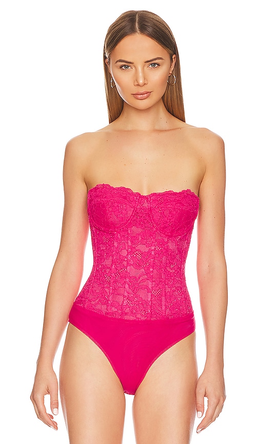 Shop Bardot Oskar Bodysuit In Hot Pink
