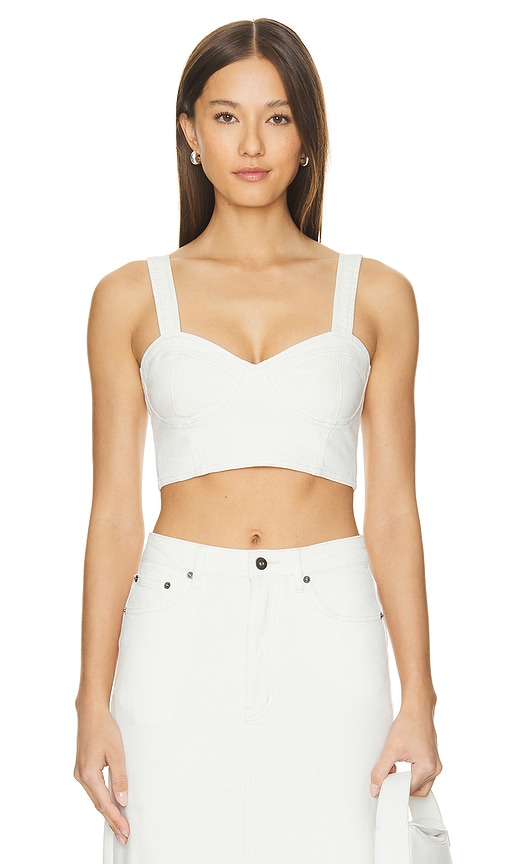 Shop Bardot Evianna Bustier In 米白