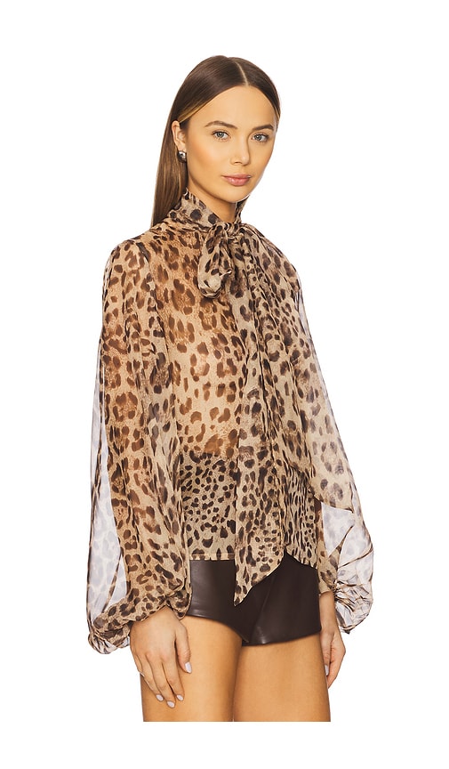 Bardot Solace Blouse In 豹纹