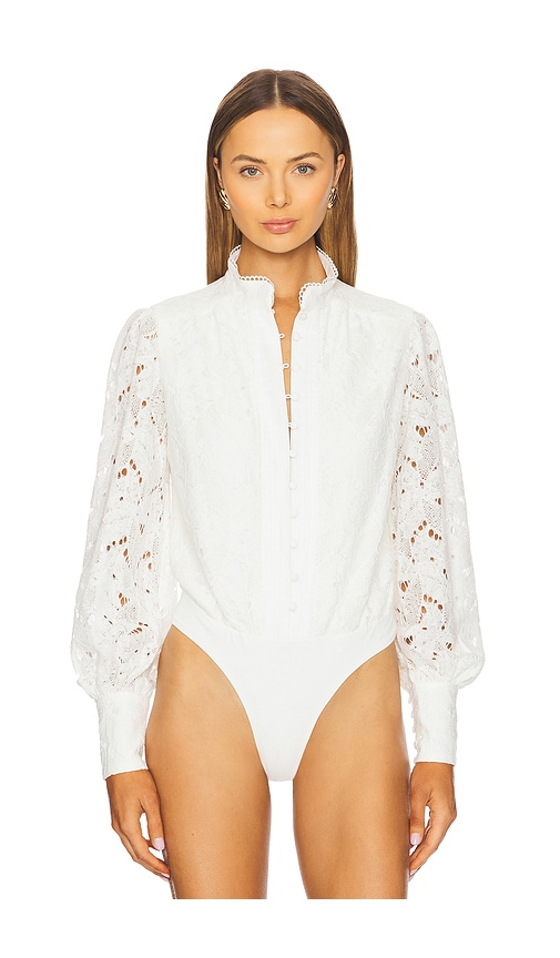 Bardot Remy Lace Bodysuit In White
