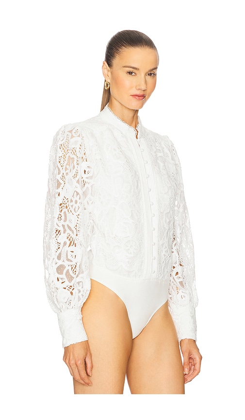  Bardot Spitzenbody Remy In White. Größe 4. Also In 6, 12. 