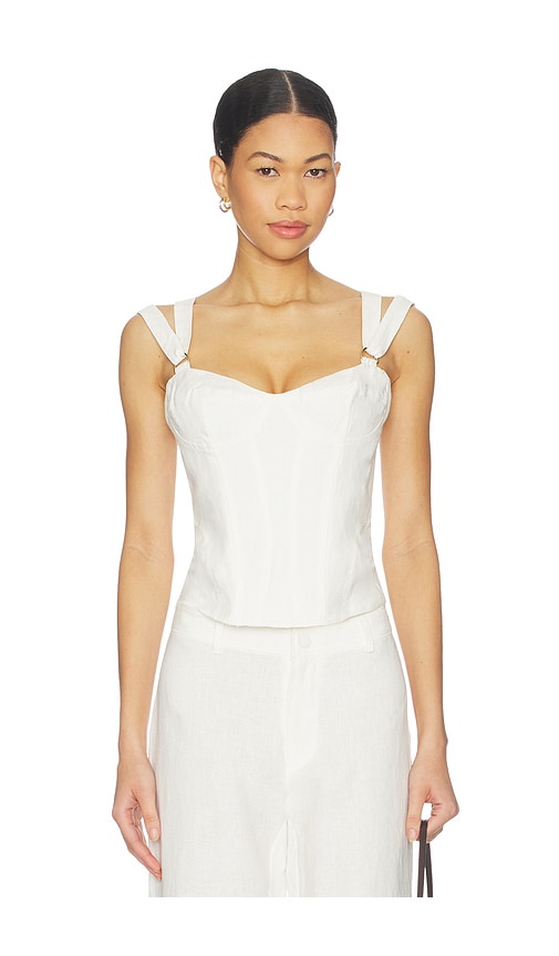 Serafina Linen Corset Top