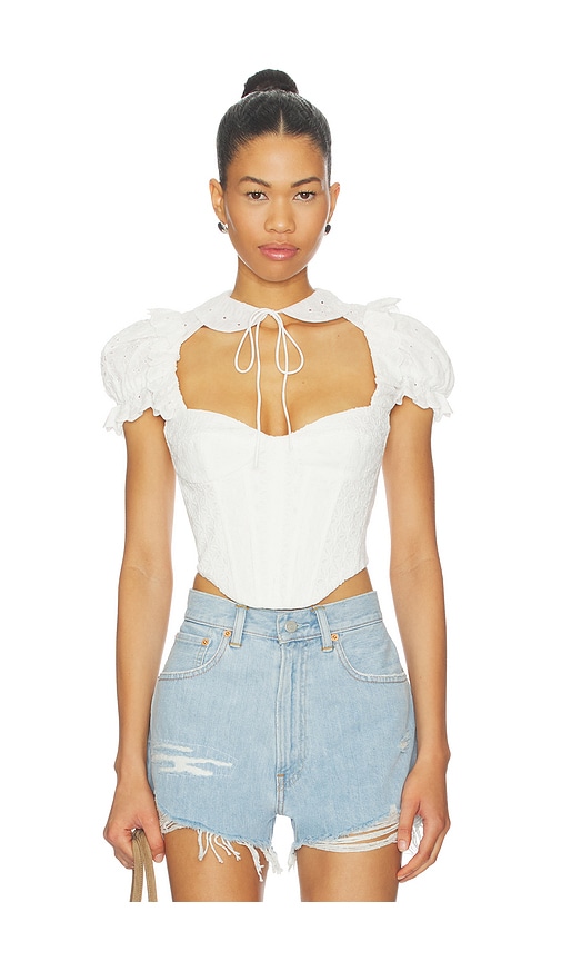 Allington Broderie Corset Top