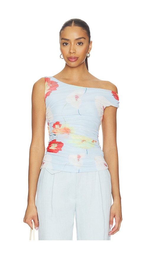 Layana Printed Mesh Top