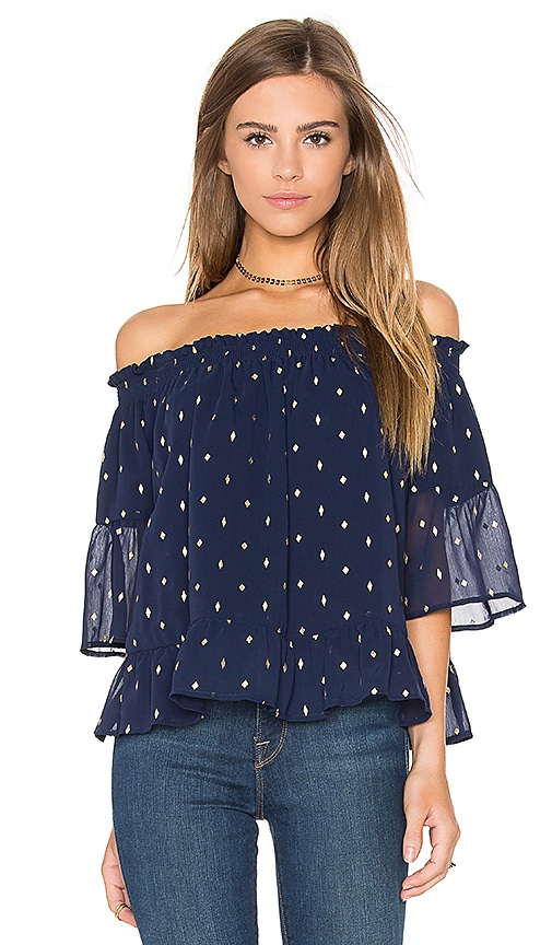 Bardot Celestial Keyhole Top in Ink | REVOLVE